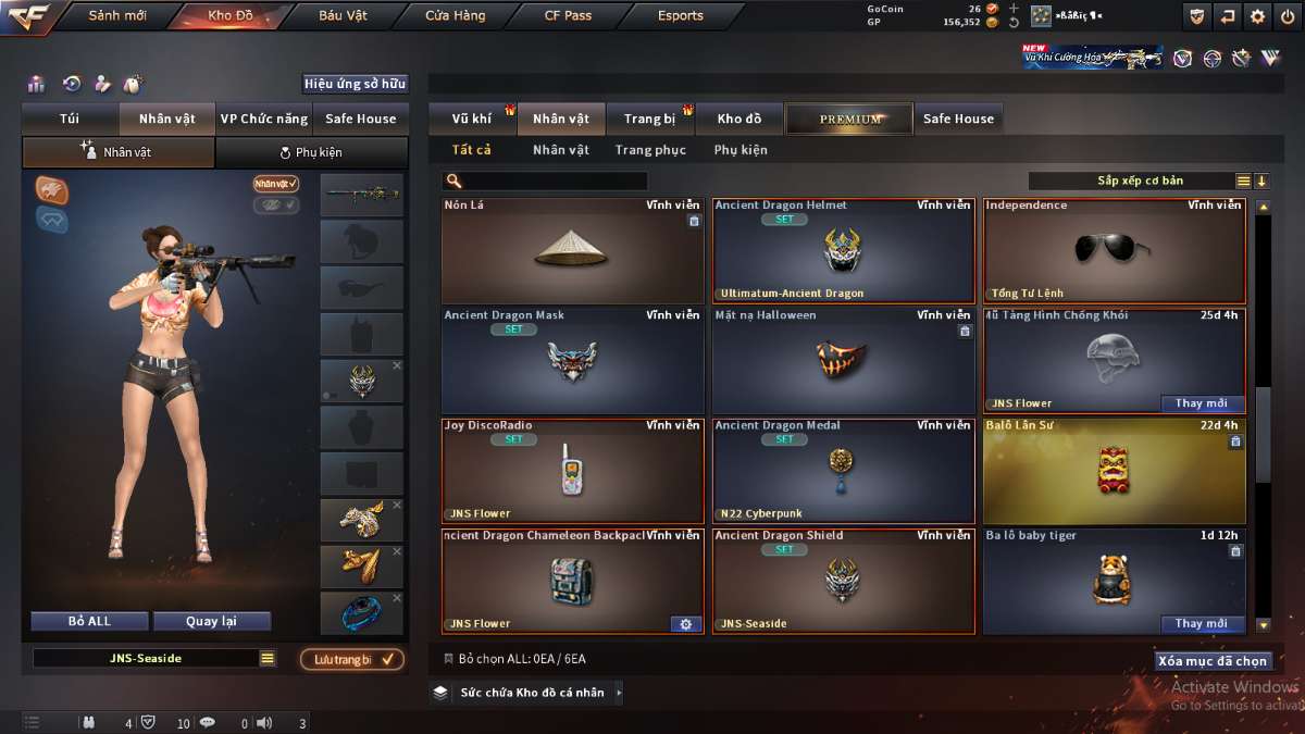 shop acc cf uy tin gia re